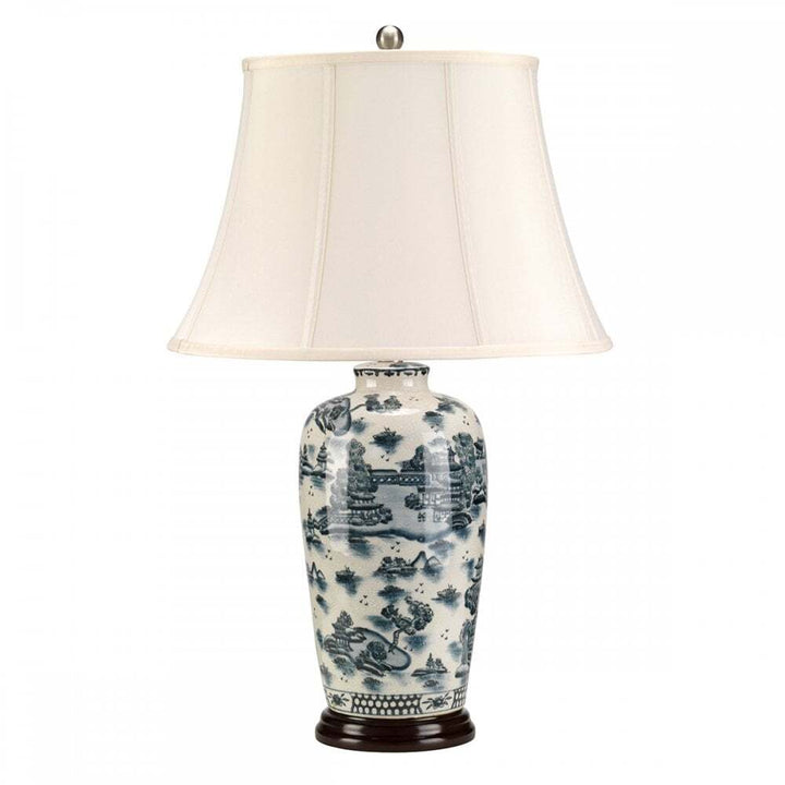 Elstead BLUE TRAD WP/TL Blue Traditional 1 Light Table Lamp Blue
