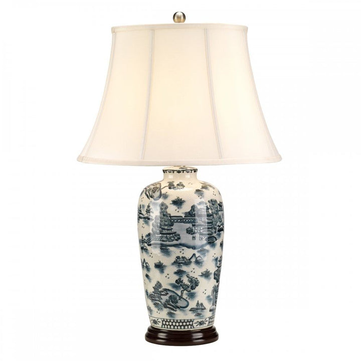 Elstead BLUE TRAD WP/TL Blue Traditional 1 Light Table Lamp Blue