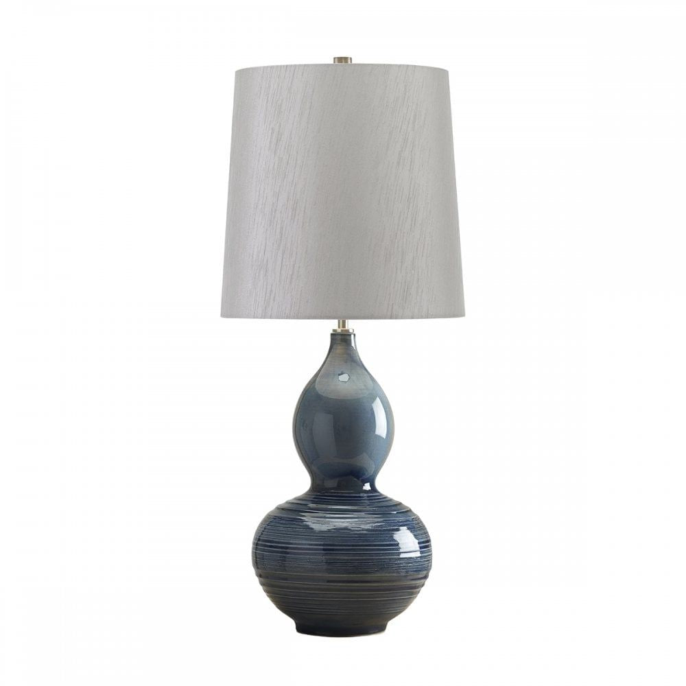 Elstead LAPIS GOURD/TL Lapis Gourd 1 Light Table Lamp Blue