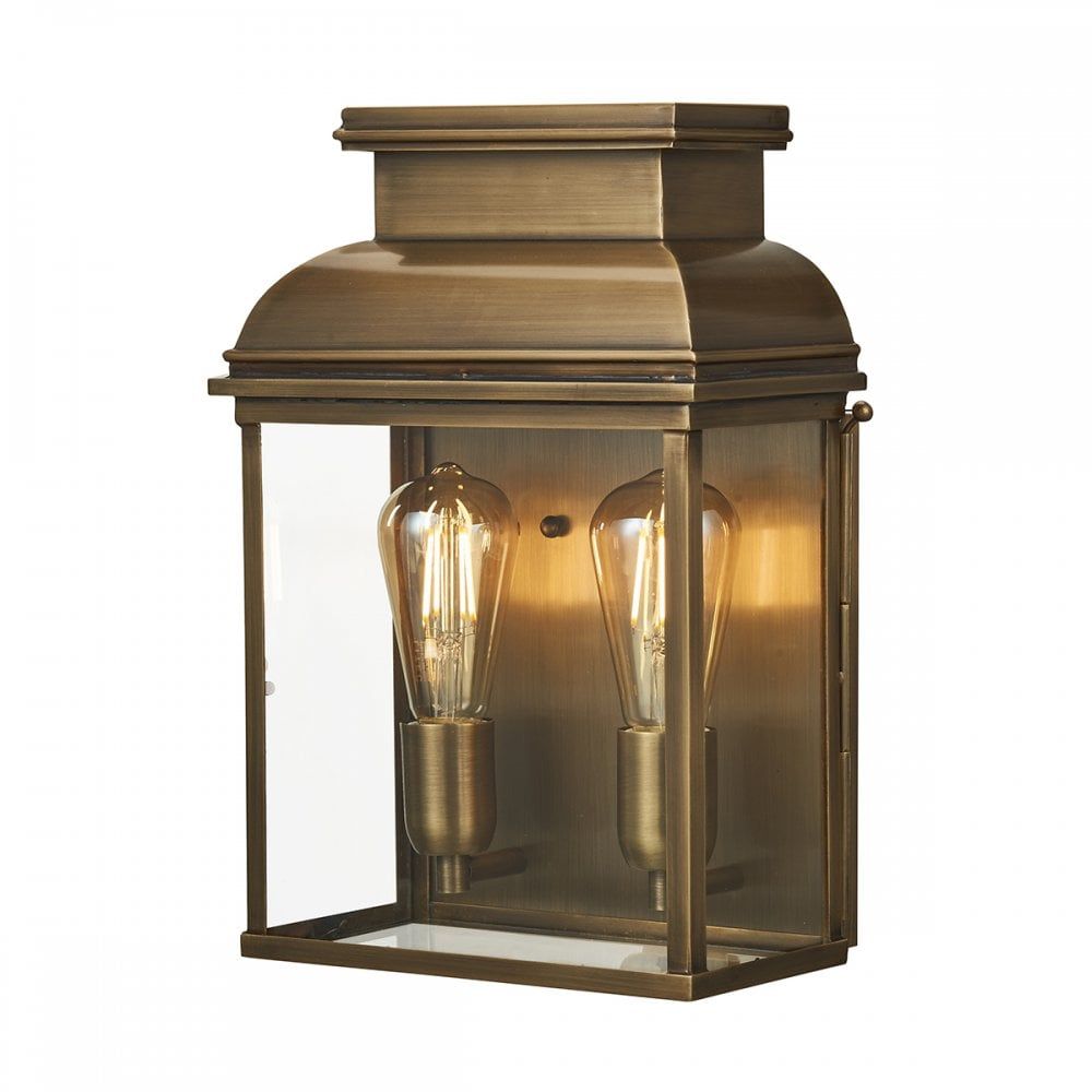 Elstead OLD BAILEY/L BR Old Bailey Large Wall Lantern Aged Brass