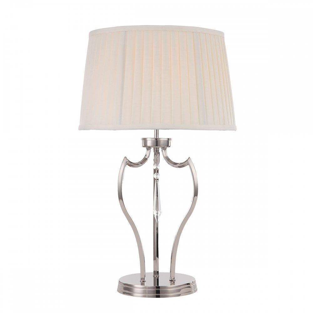 Elstead PM/TL PN Pimlico One Light Table Lamp Polished Nickel