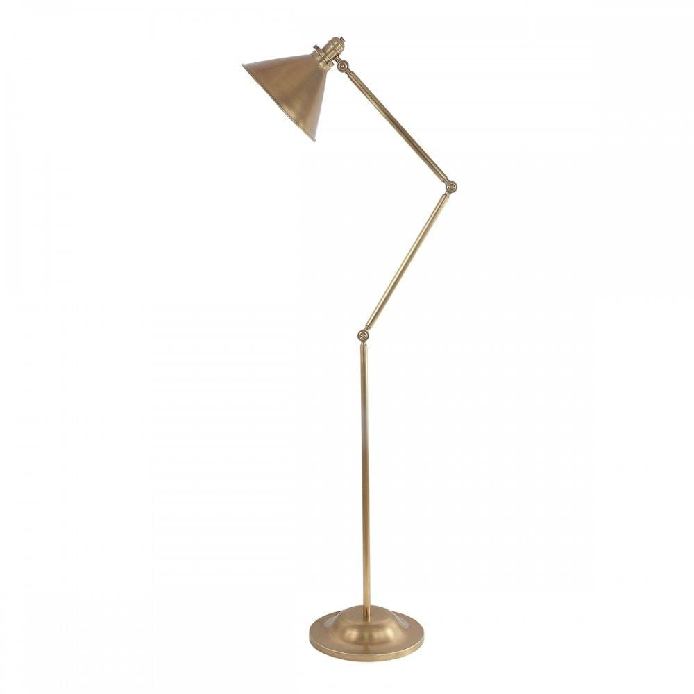 Elstead PV/FL AB Provence One Light Floor Lamp Aged Brass