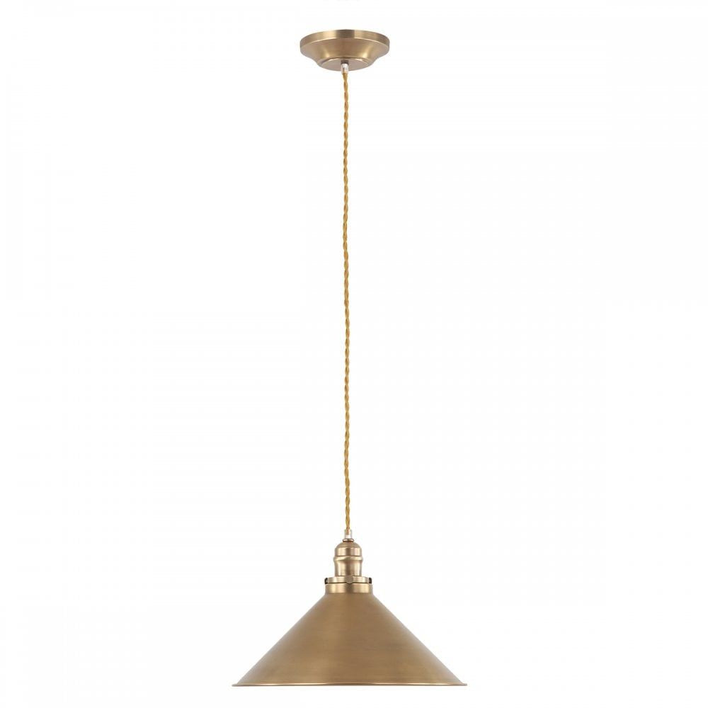 Elstead PV/SP AB Provence One Light Pendant Aged Brass