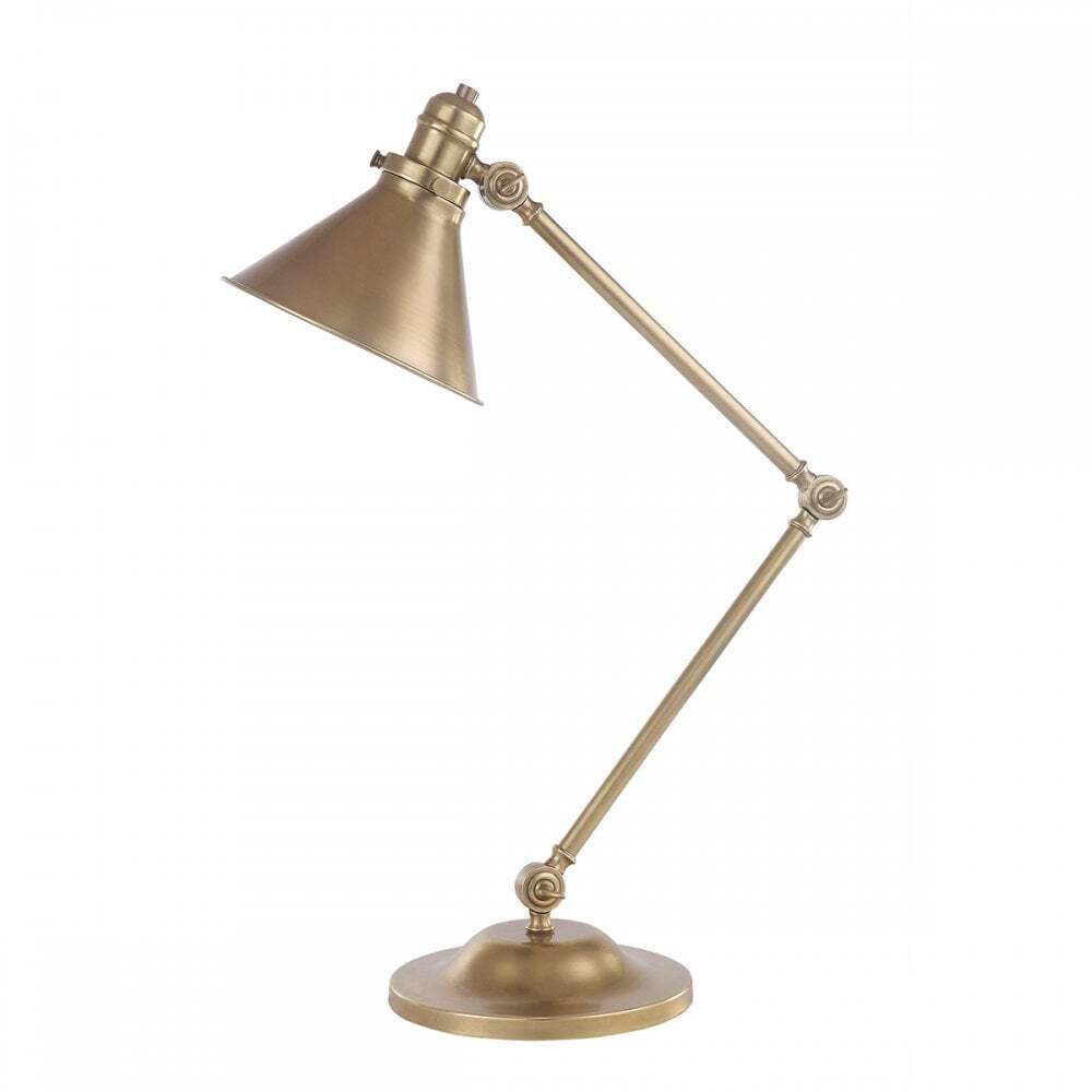 Elstead PV/TL AB Provence One Light Table Lamp Aged Brass