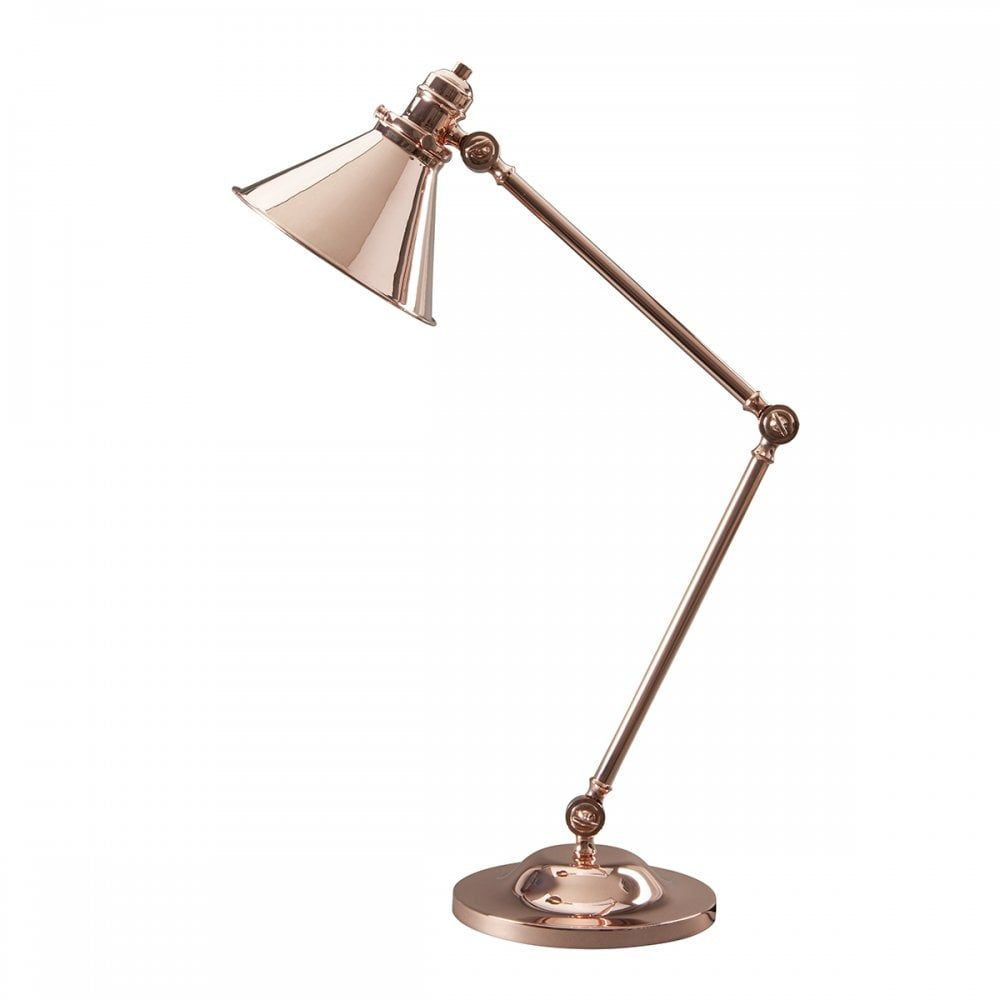 Elstead PV/TL CPR Provence 1 Light Table Lamp Polished Copper