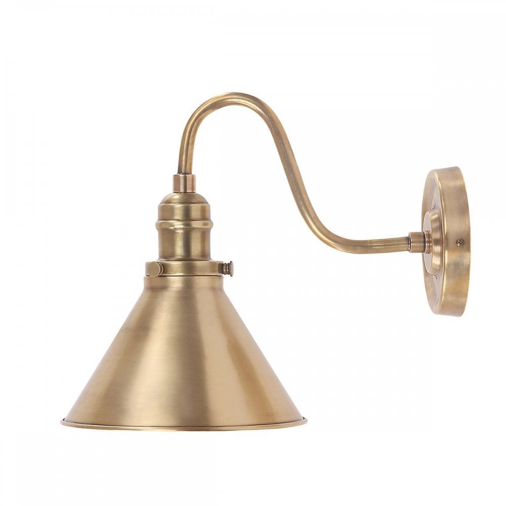 Elstead PV1 AB Provence One Light Wall Light Aged Brass