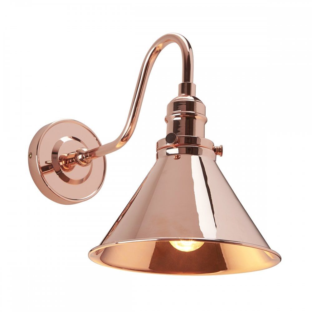 Elstead PV1 CPR Provence 1 Light Wall Light Polished Copper