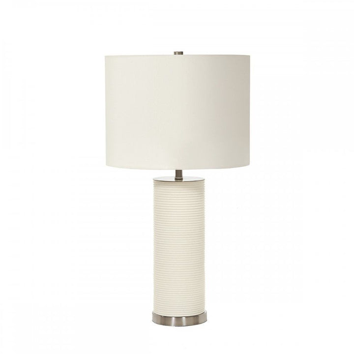 Elstead RIPPLE/TL WHT Ripple 1 Light Table Lamp White