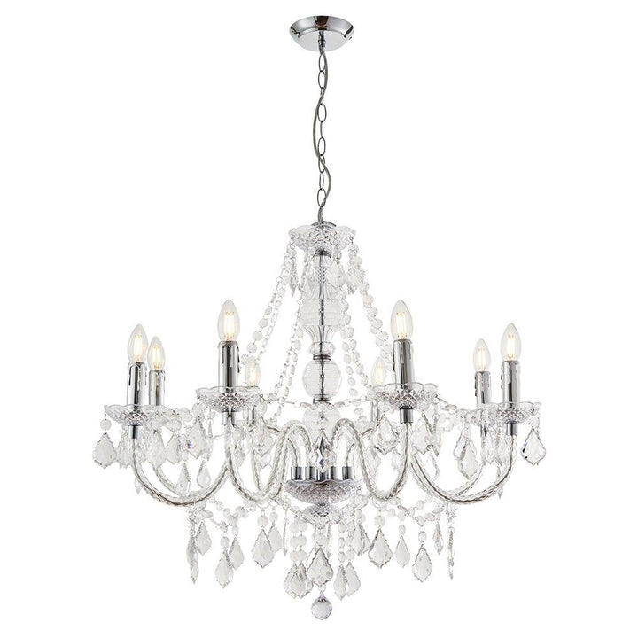 Endon 308-8CL 308 Range 8 Light Ceiling Chandelier