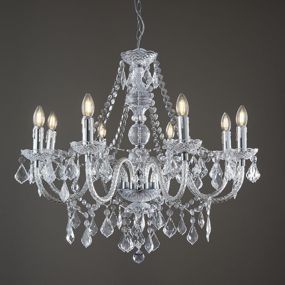 Endon 308-8CL 308 Range 8 Light Ceiling Chandelier