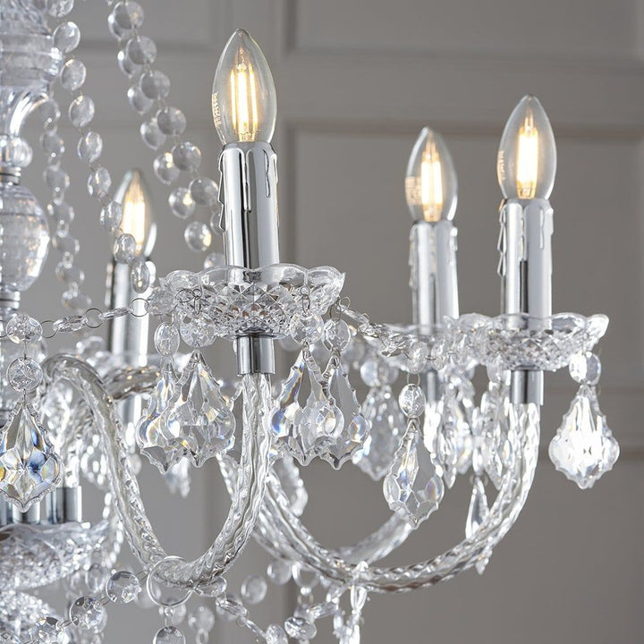 Endon 308-8CL 308 Range 8 Light Ceiling Chandelier