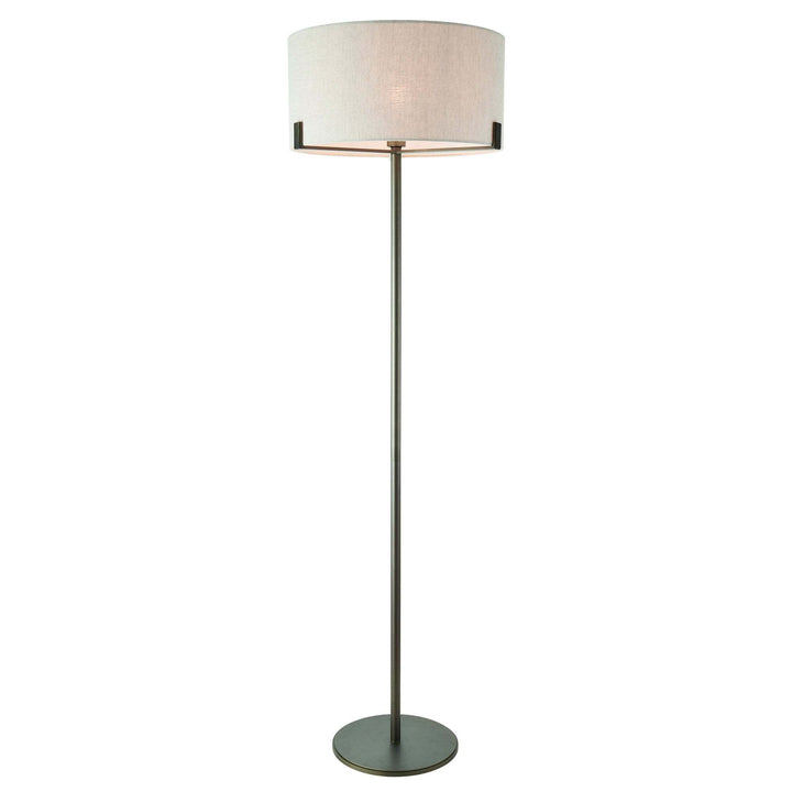 Endon 72634 Hayfield 1 Light Floor Lamp Bronze Linen