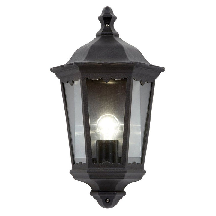 Endon 76547 Burford 1 Light Wall Light Outdoor Matt Black