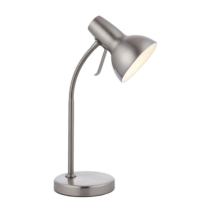 Endon 76645 Amalfi 1 Light Table Lamp Satin Nickel Plate