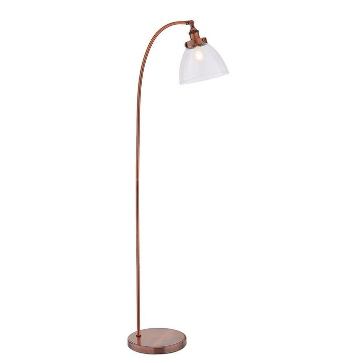Endon 77862 Hansen 1 Light Floor Lamp Aged Copper