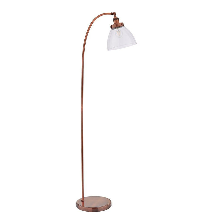 Endon 77862 Hansen 1 Light Floor Lamp Aged Copper