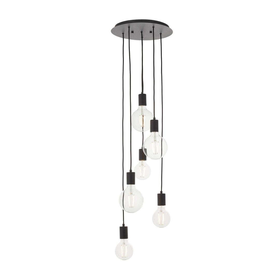 Endon 81535 Studio 6 Light Pendant Black