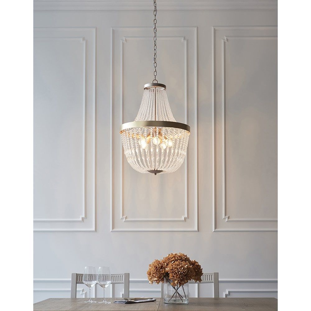 Endon 81913 Celine 5 Light Pendant Rose Gold Paint