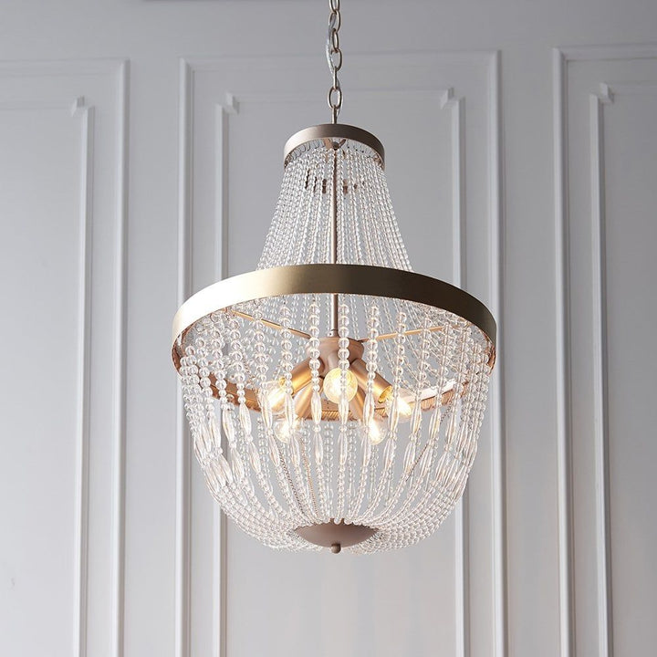 Endon 81913 Celine 5 Light Pendant Rose Gold Paint