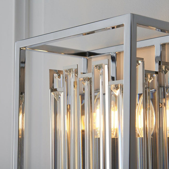 Endon 81932 Acadia 1 Light Wall Light Chrome Plate