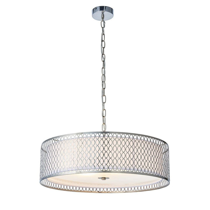 Endon 81969 Cordero 3 Light Pendant Satin Nickel Plate