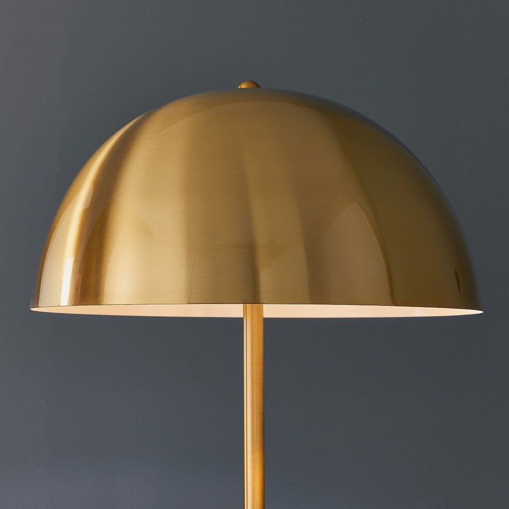 Endon 90521 Nova 1 Light Floor Lamp Antique Brass Plate