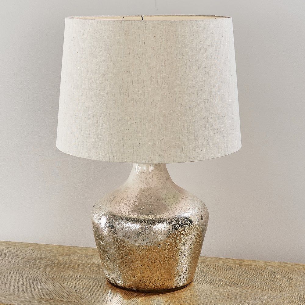 Endon 90589 Meteora 1 Light Table Lamp Vintage White