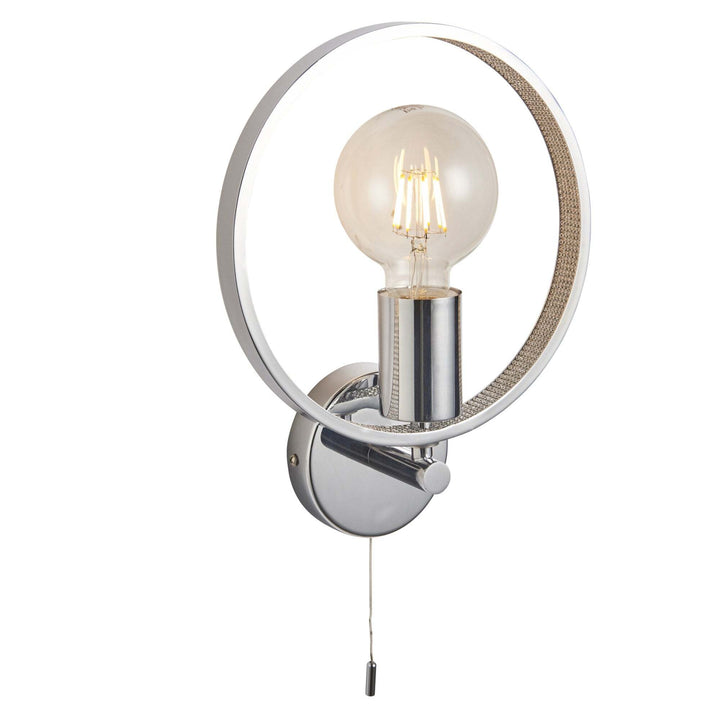 Endon 96002 Merola 1 Light Bathroom Wall Light Chrome Acrylic