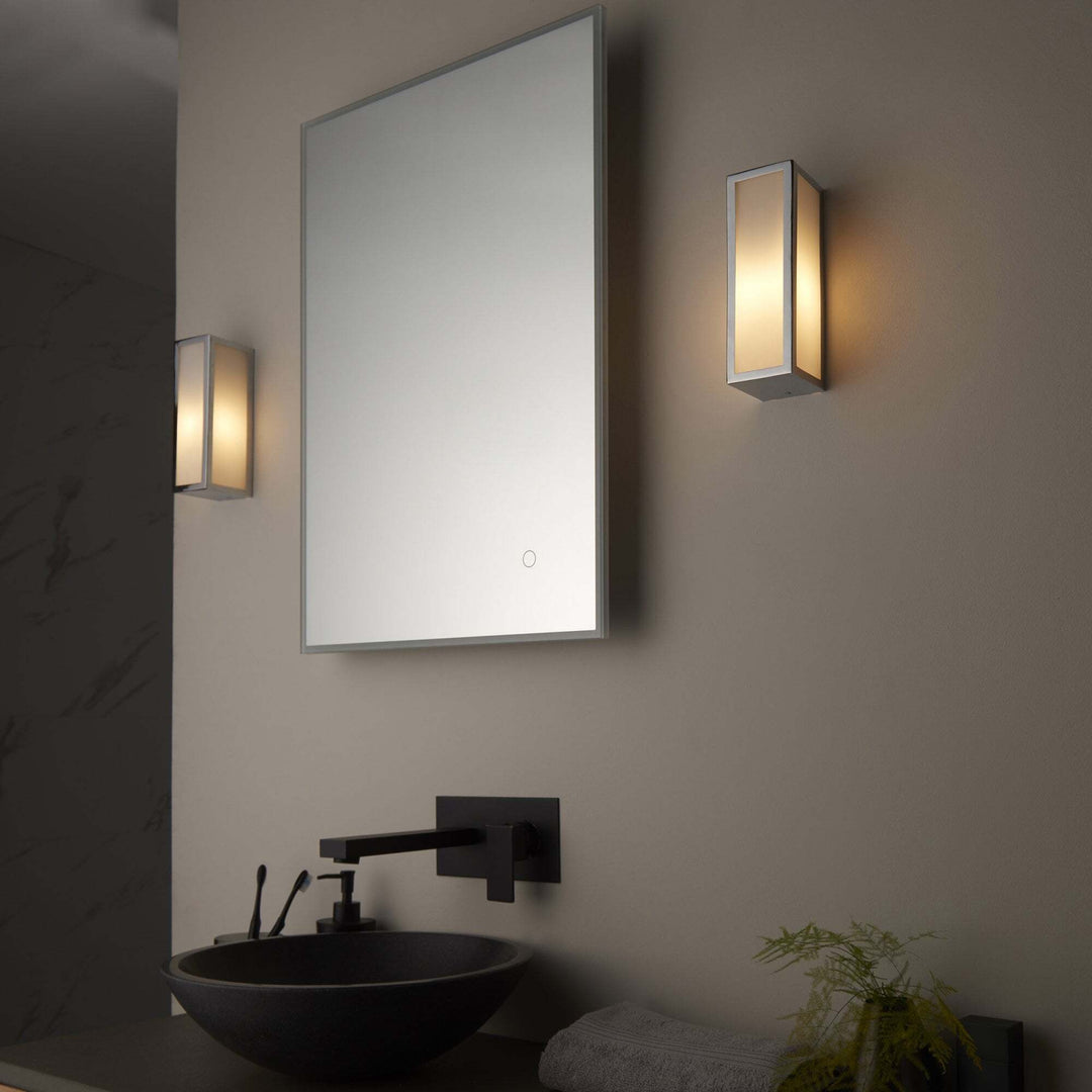 Endon 96219 Newham 1 Light Bathroom Wall Light Chrome Frosted