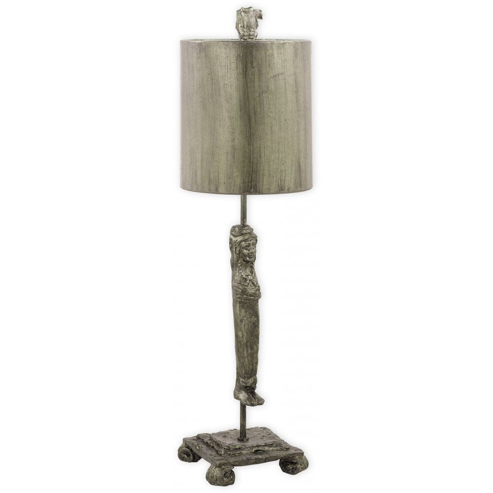 Flambeau FB/CARYATID-S Caryatid Silver Table Lamp