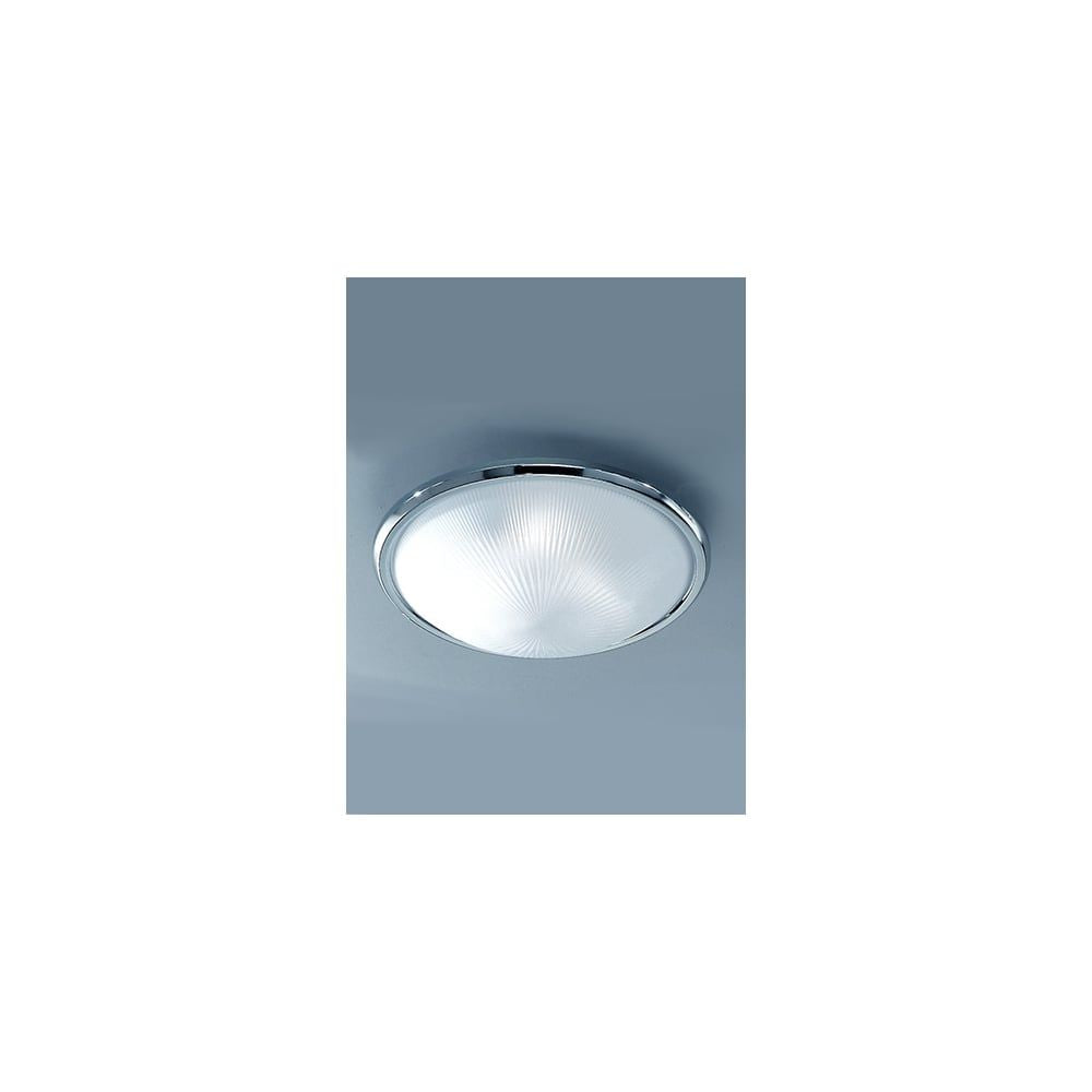 Fran Lighting C5017 3 Light Ceiling Flush Chrome