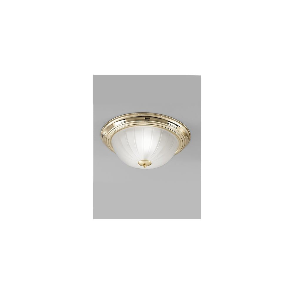 Fran Lighting C5639 2 Light Ceiling Flush Brass