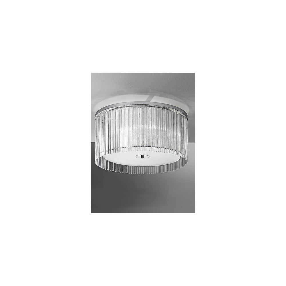 Fran Lighting F2190/4 4 Light Ceiling Flush Chrome