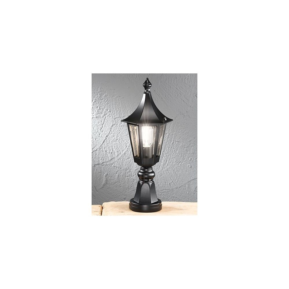 Fran Lighting L1604-1 Outside 1 Light Pedestal Black