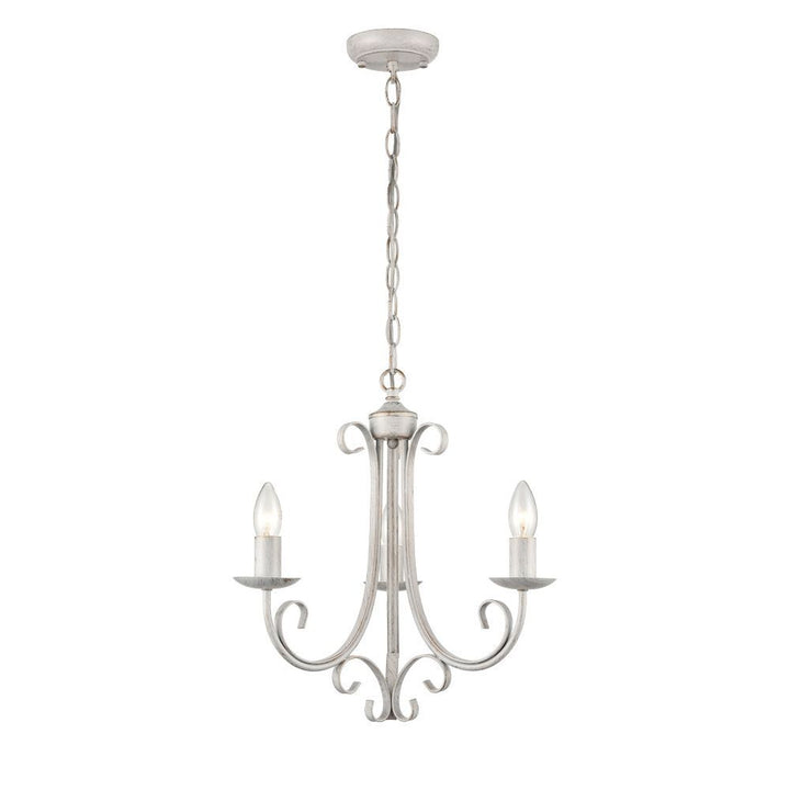 Franklite PE7613 Babylon 3 Light Pendant White