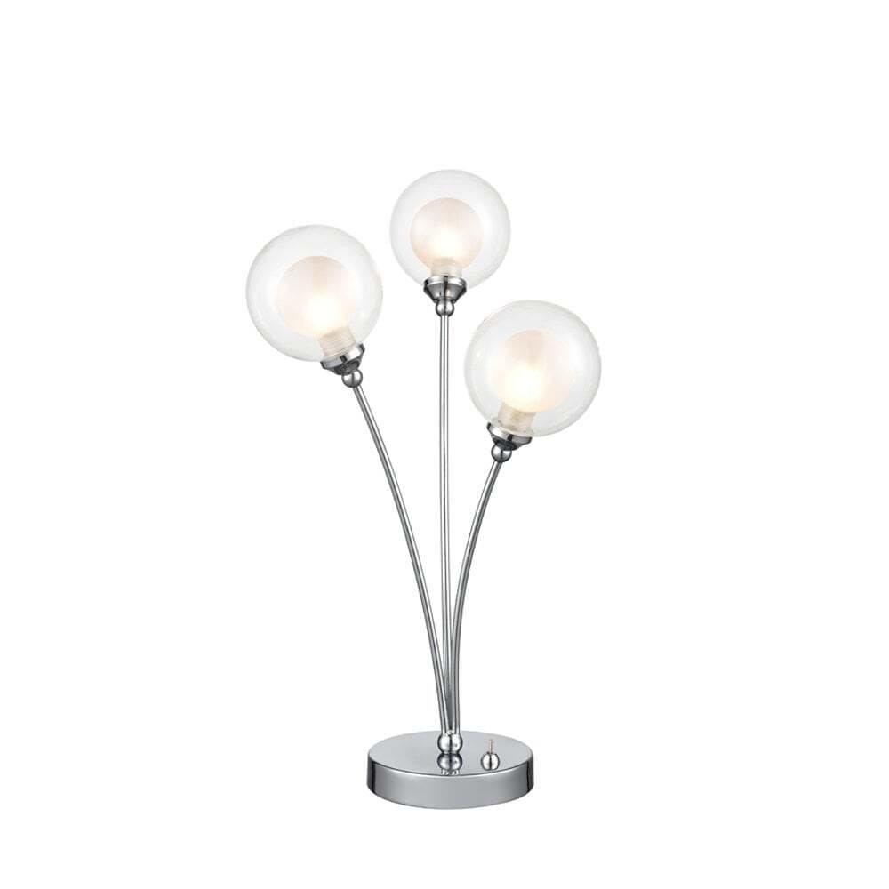 Fran Lighting T512 3 Light Table Lamp Chrome