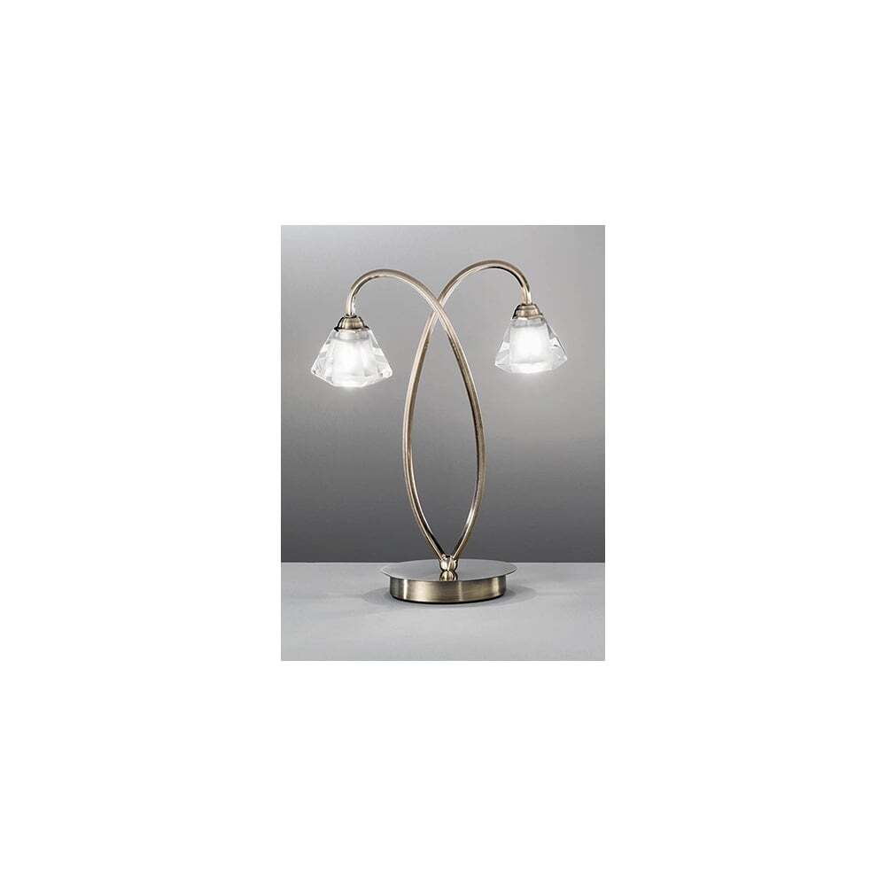 Fran Lighting T976 2 Light Table Lamp Bronze