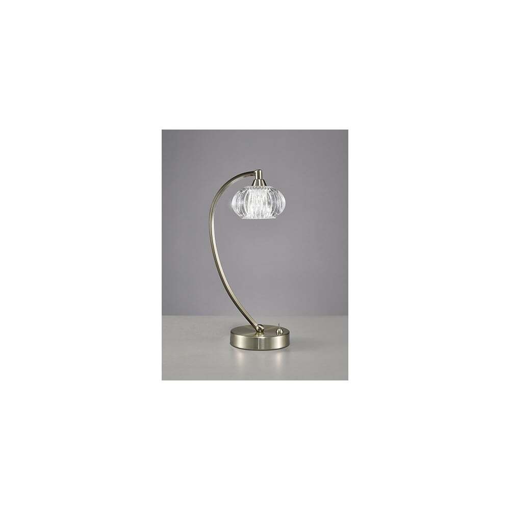 Fran Lighting T987 1 Light Table Lamp Satin Nickel