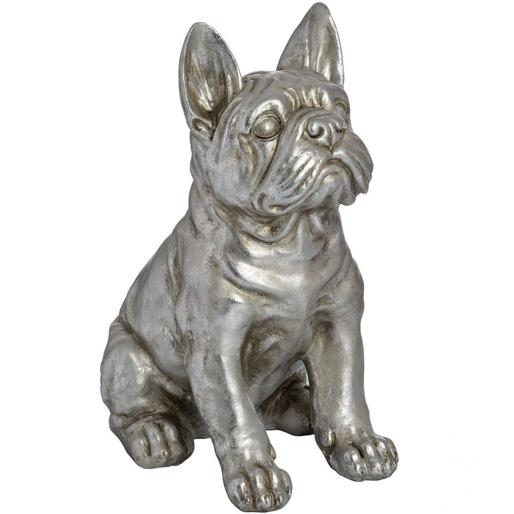 Hill Interiors 18410 Antique Silver French Bull Dog