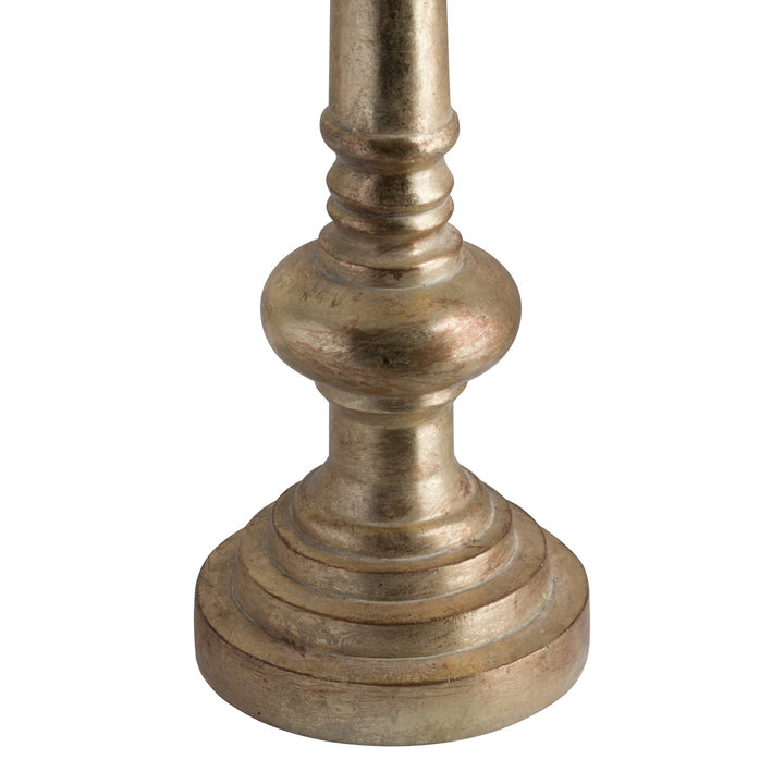 Hill Interiors 19823 Antique Brass Effect Tall Candle Holder