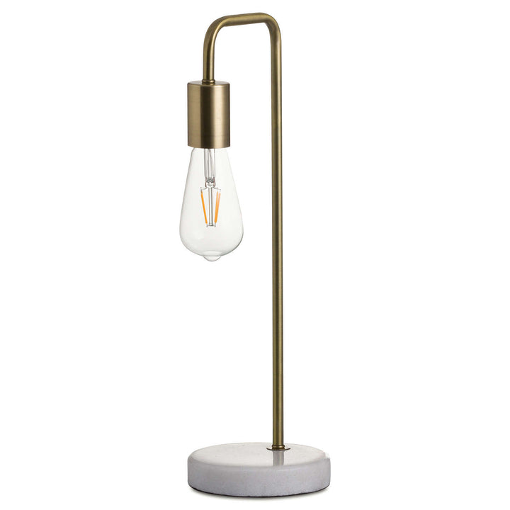 Hill Interiors 20164 Marble And Brass Industrial Desk Lamp