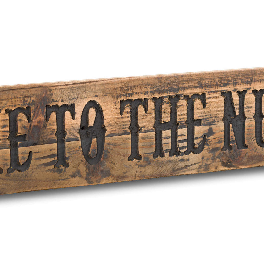 Hill Interiors 20368 Nut House Rustic Wooden Message Plaque