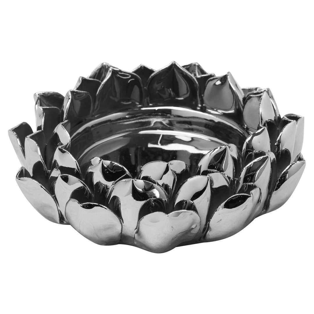 Hill Interiors 20626 Silver Acorn Candle Plate