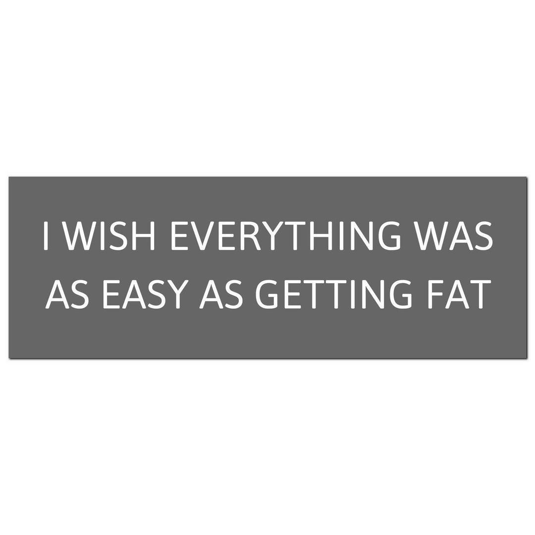 Hill Interiors 21271 I Wish Everything Was As Easy Silver Foil Plaque