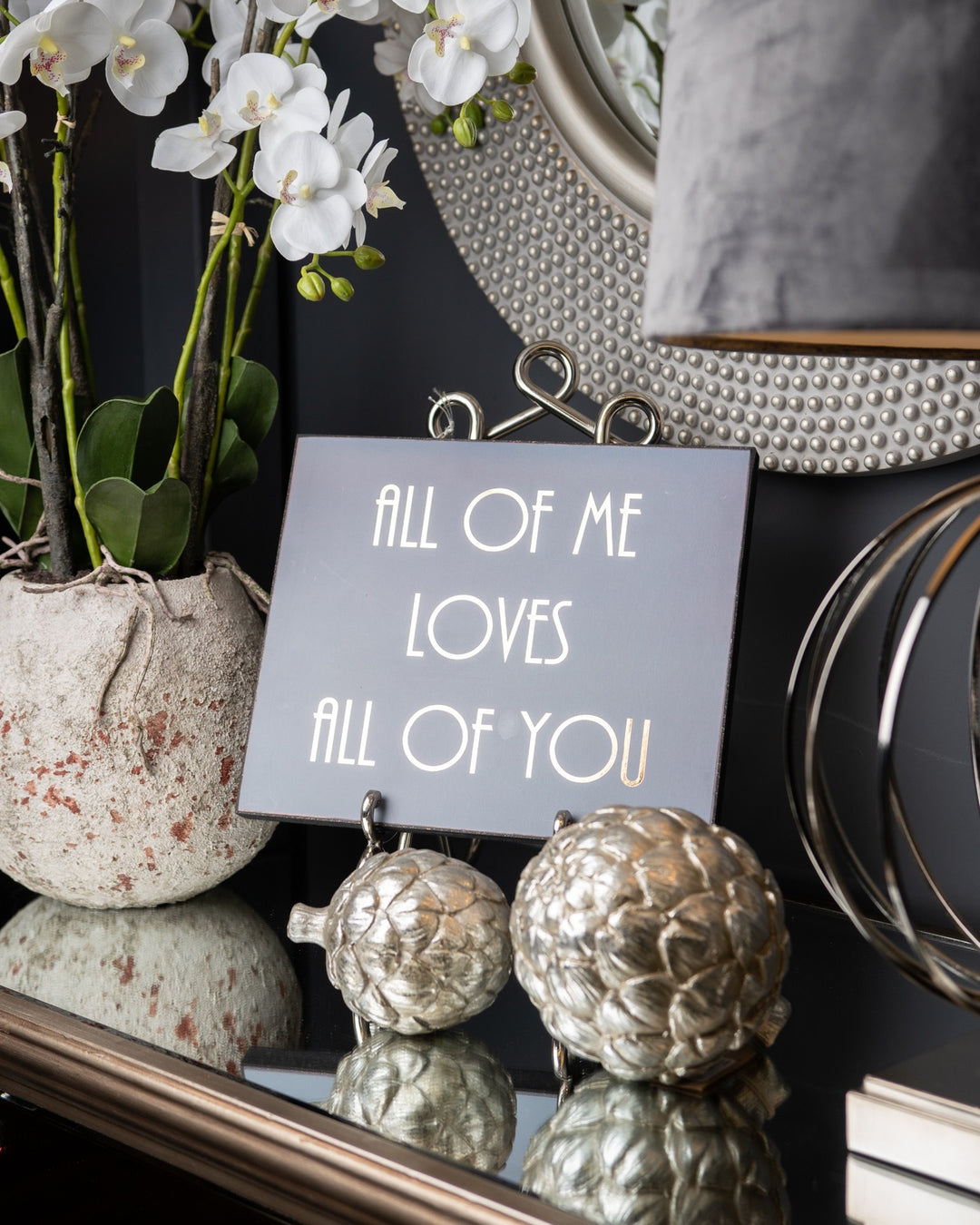 Hill Interiors 21279 All Of Me Loves All Of You Gold Foil Plaque
