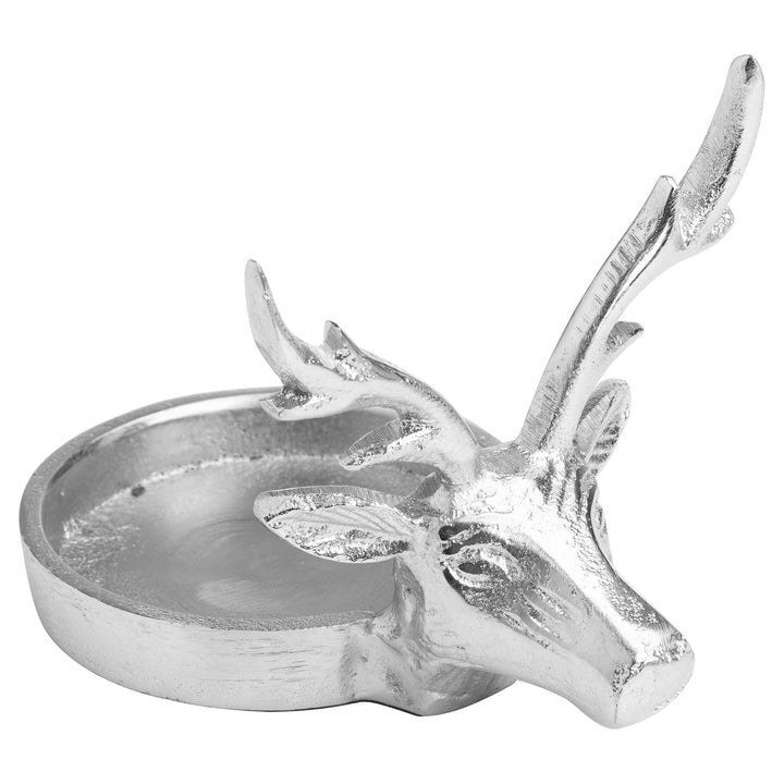 Hill Interiors 21340 Farrah Collection Silver Stag Candle Holder