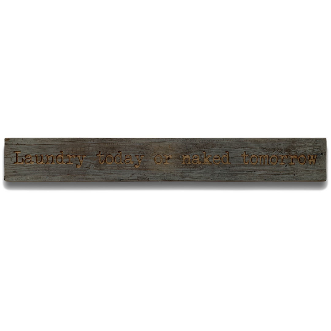 Hill Interiors 21374 Laundry Grey Wash Wooden Message Plaque