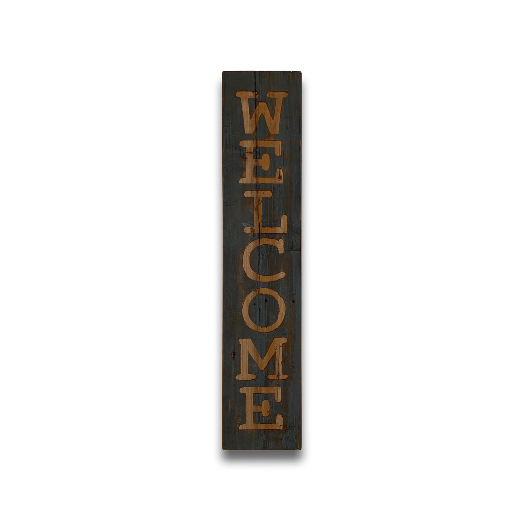 Hill Interiors 21389 Welcome Grey Wash Wooden Message Plaque