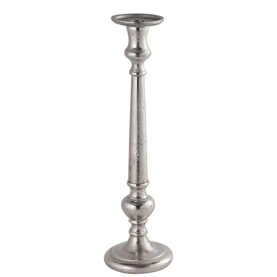 Hill Interiors 21533 Farrah Collection Small Silver Dinner Candle Holder