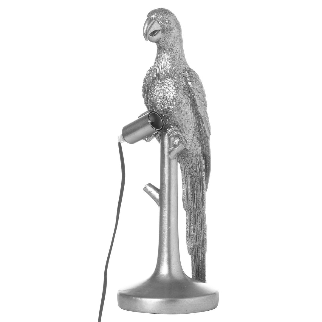 Hill Interiors 21664 Percy The Parrot Silver Table Lamp